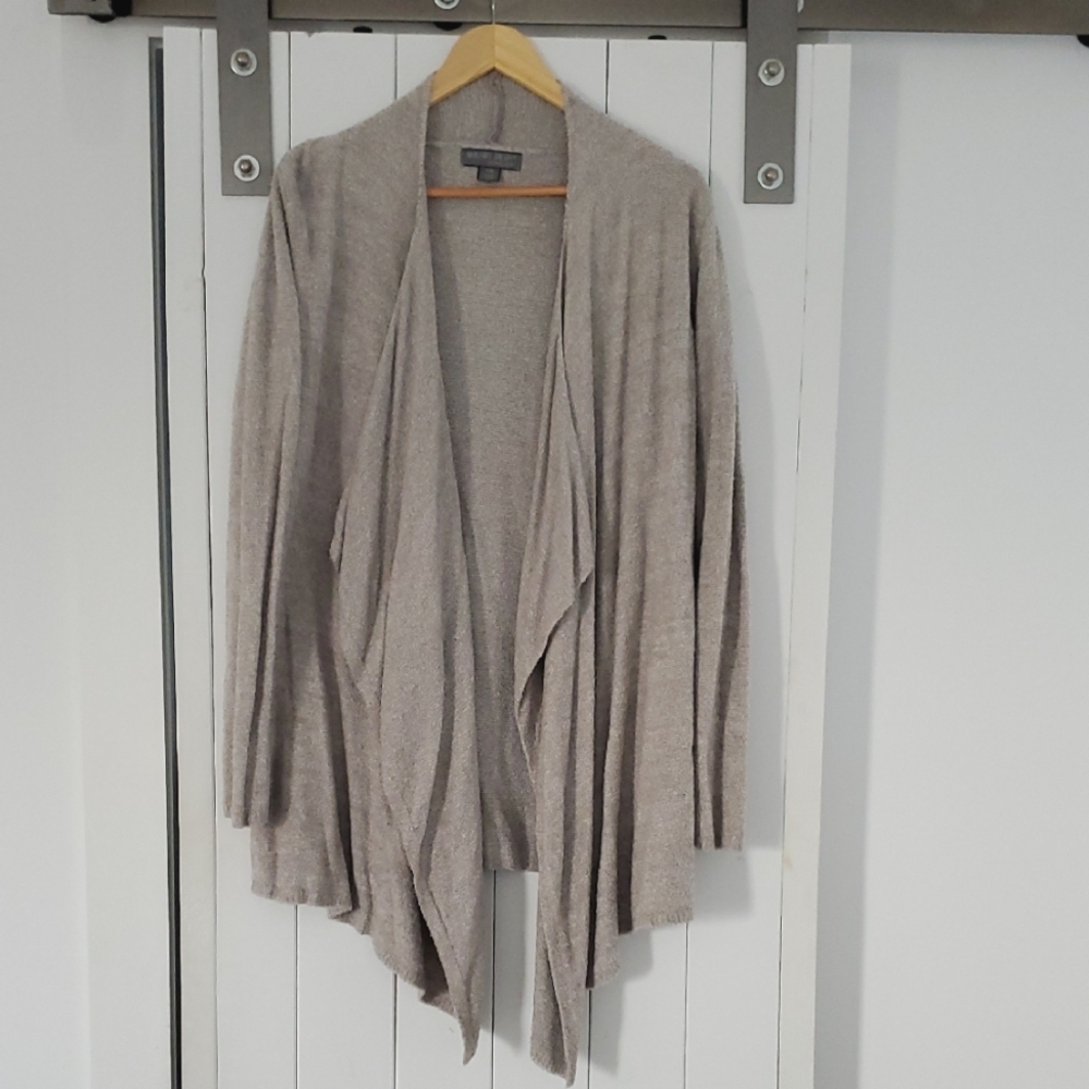 Baefoot Dreams Women's Beige Open Front Cardigan